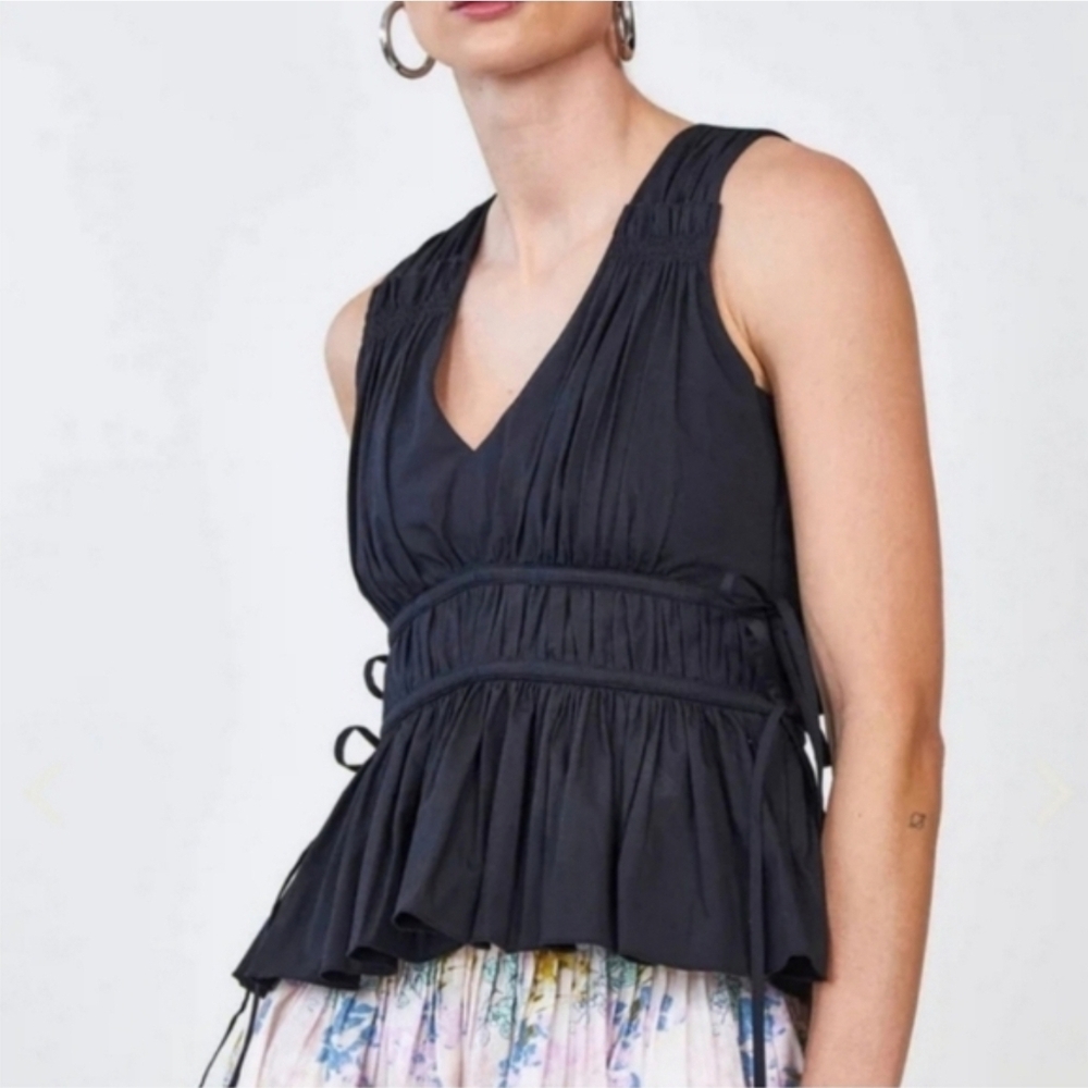 Hunter Bell Banks Top Black Size 10 NWOT